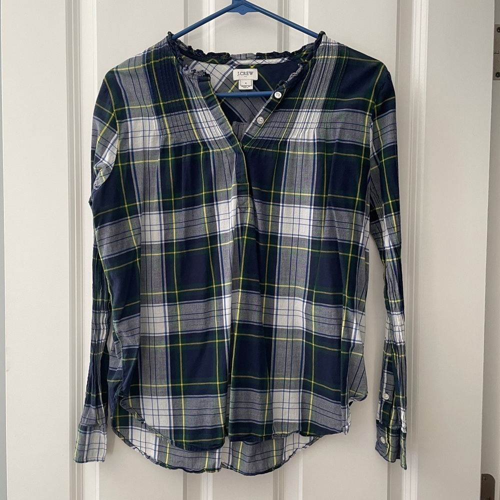 J.Crew Plaid Top